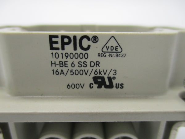 EPIC 10190000 H-BE6SSDR 500V 16A NSNP