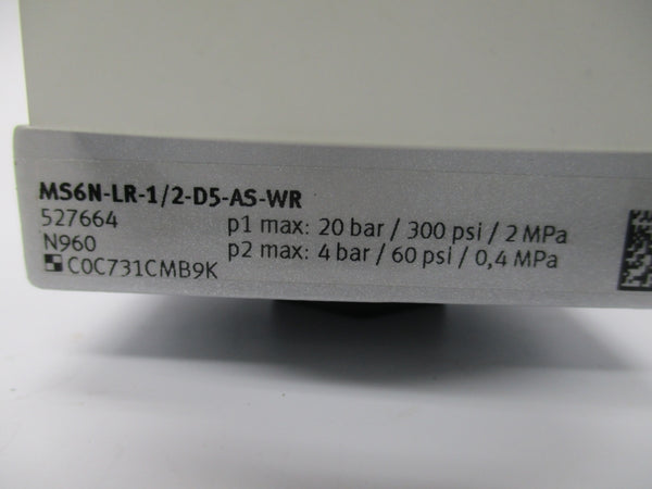 FESTO MS6N-LR-1/2-D5-AS-WR 300PSI NSNP