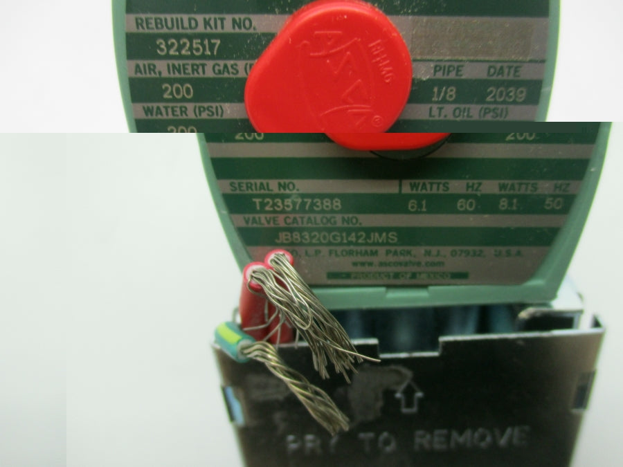 ASCO JB8320G142JMS 110/120V 200PSI NSMP