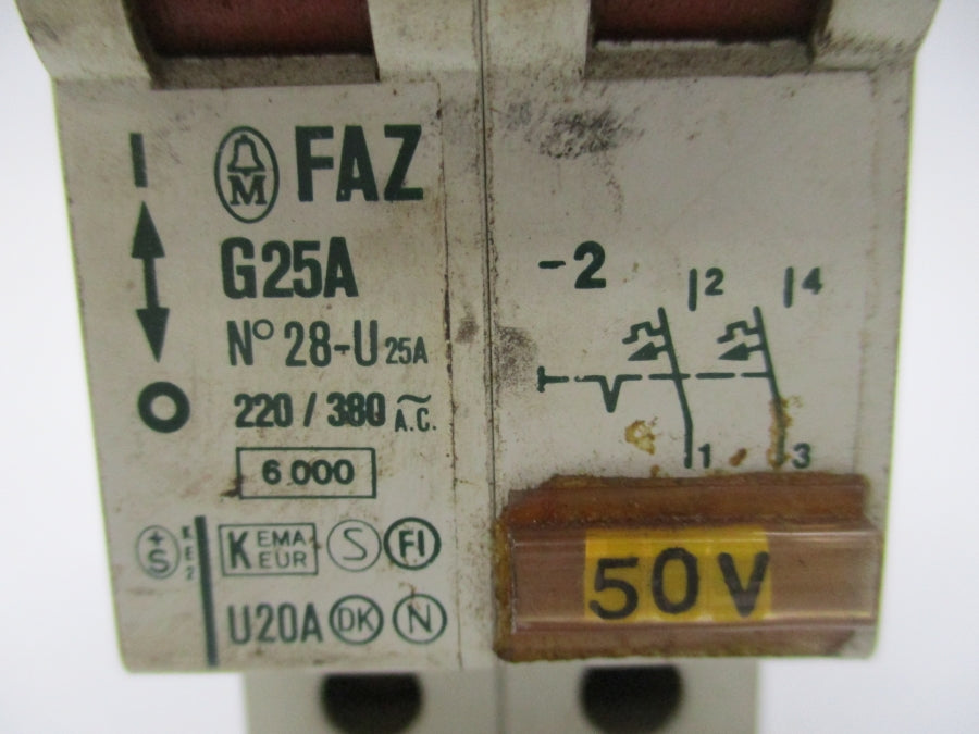 KLOCKNER MOELLER FAZ-G25A-2 220-380VAC 25A UNMP