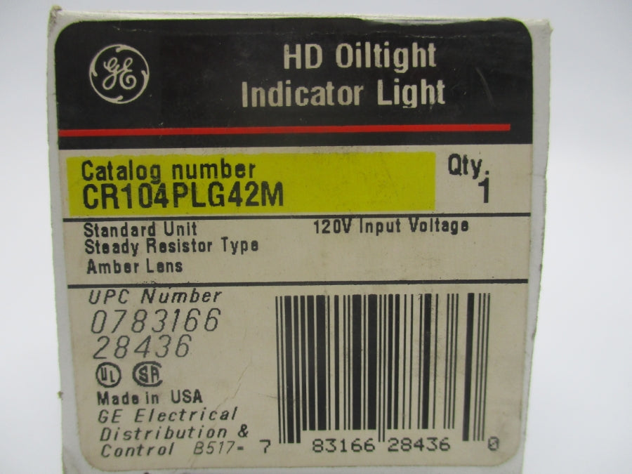 GENERAL ELECTRIC CR104PLG42M 120VAC/DC NSMP