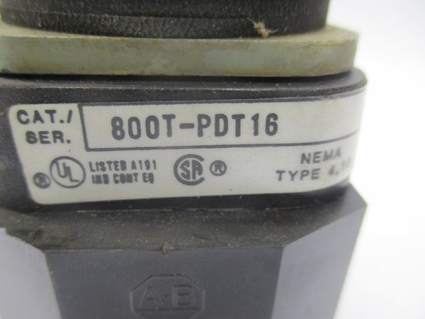 ALLEN BRADLEY 800T-PDT16G SER. T 120V NSNP