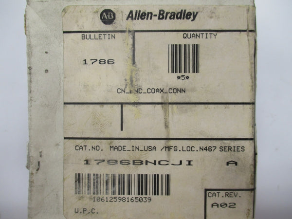 ALLEN BRADLEY 1786-BNCJI SER. A (PKG OF 5) (WH) NSMP