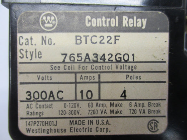 WESTINGHOUSE BTC22F 110/120V 10A NSNP