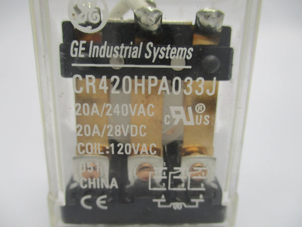 GENERAL ELECTRIC CR420HPA033J 120VAC 20A NSNP