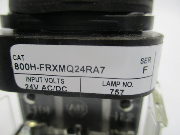 ALLEN BRADLEY 800H-FRXMQ24RA7 SER. F 24VAC/DC NSNP