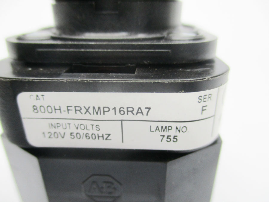 ALLEN BRADLEY 800H-FRXMP16RA7 SER. F 120V NSNP