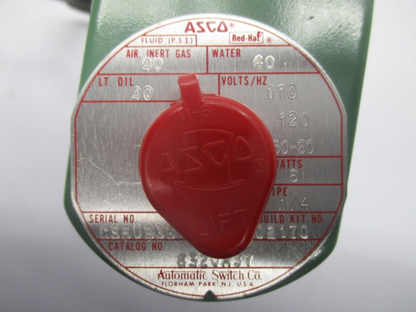 ASCO 8320A37 110/120V 40PSI 1/4" UNMP