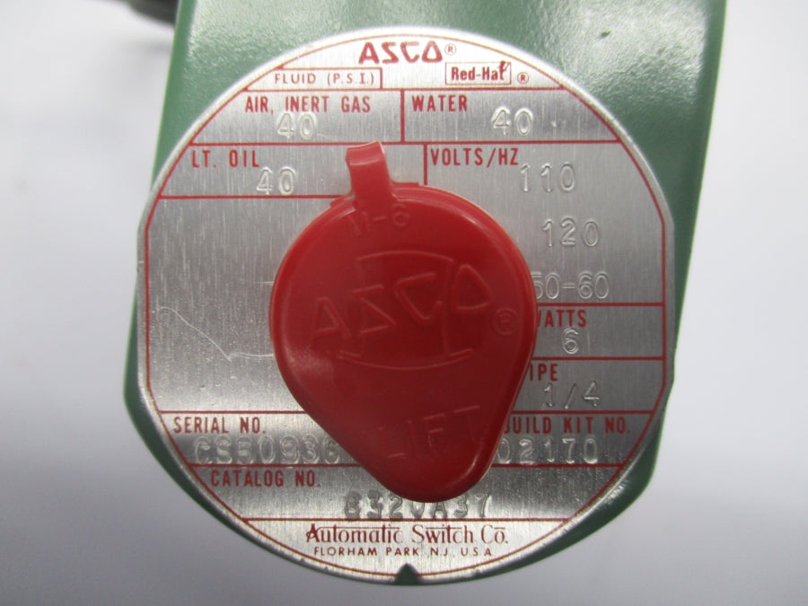 ASCO 8320A37 110/120V 40PSI 1/4" UNMP