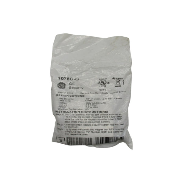 GENERAL ELECTRIC 1078C-G 100VAC/DC 0.5A NSMP