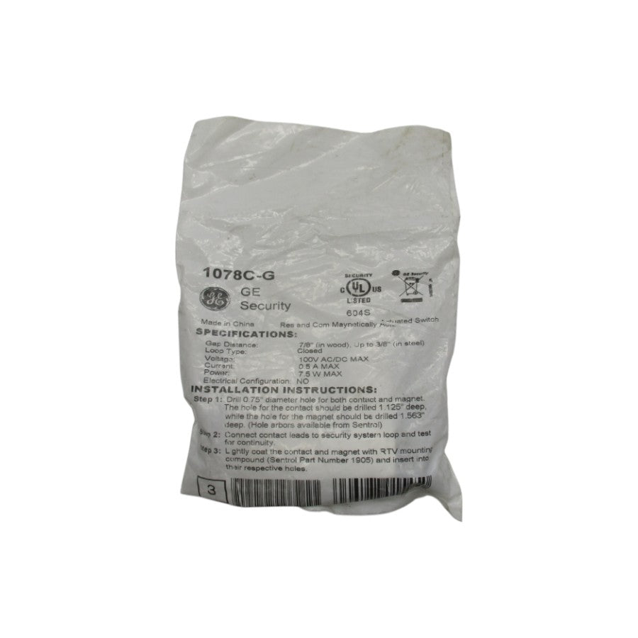 GENERAL ELECTRIC 1078C-G 100VAC/DC 0.5A NSMP