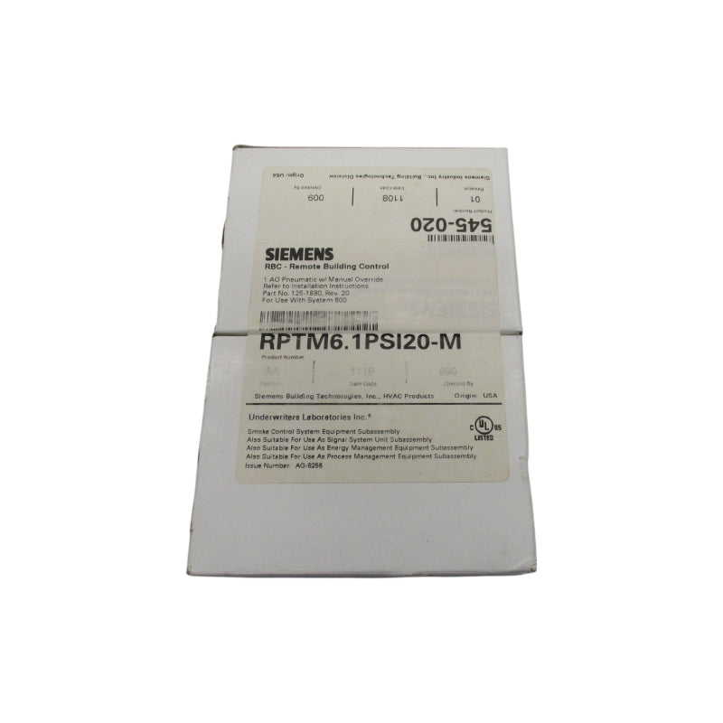 SIEMENS RPTM6.1PSI20-M 545-020 NSFS