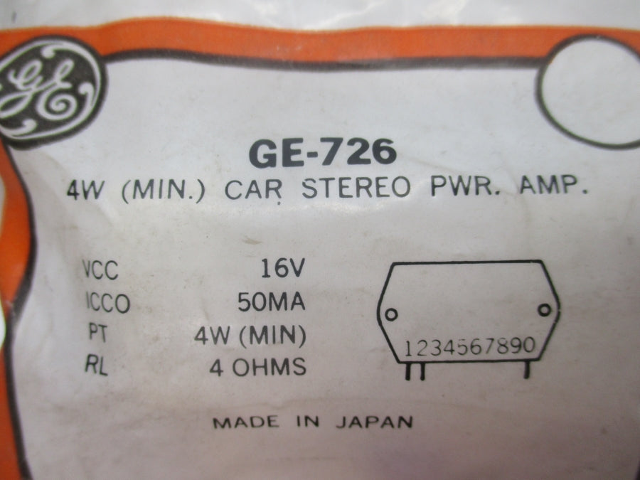 GENERAL ELECTRIC GE-726 16V NSMP