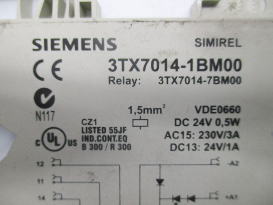 SIEMENS 3TX7014-1BM00 24VDC UNMP