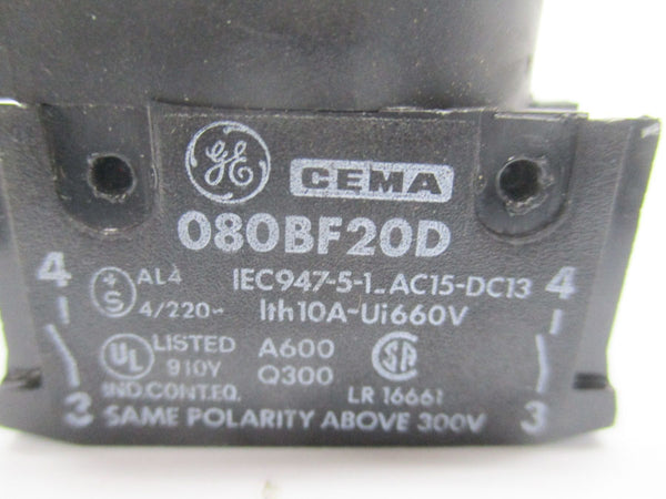GENERAL ELECTRIC 080BF20D 660V 10A NSNP