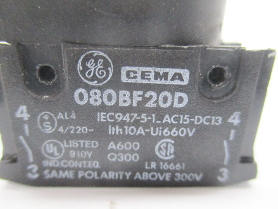 GENERAL ELECTRIC 080BF20D 660V 10A NSNP