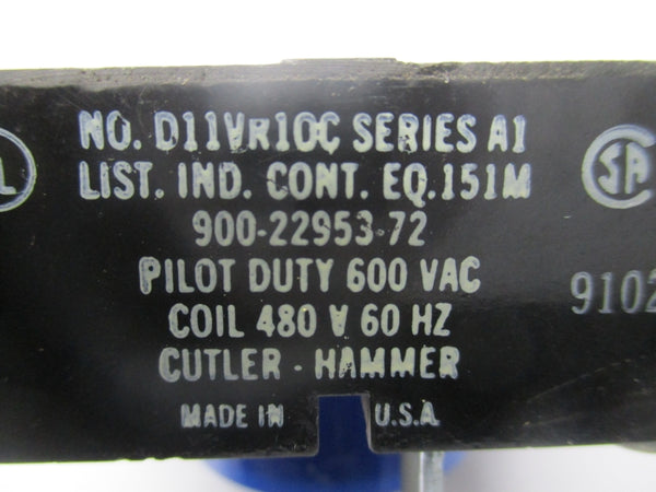 CUTLER-HAMMER D11VR10C SER. A1 480V NSNP