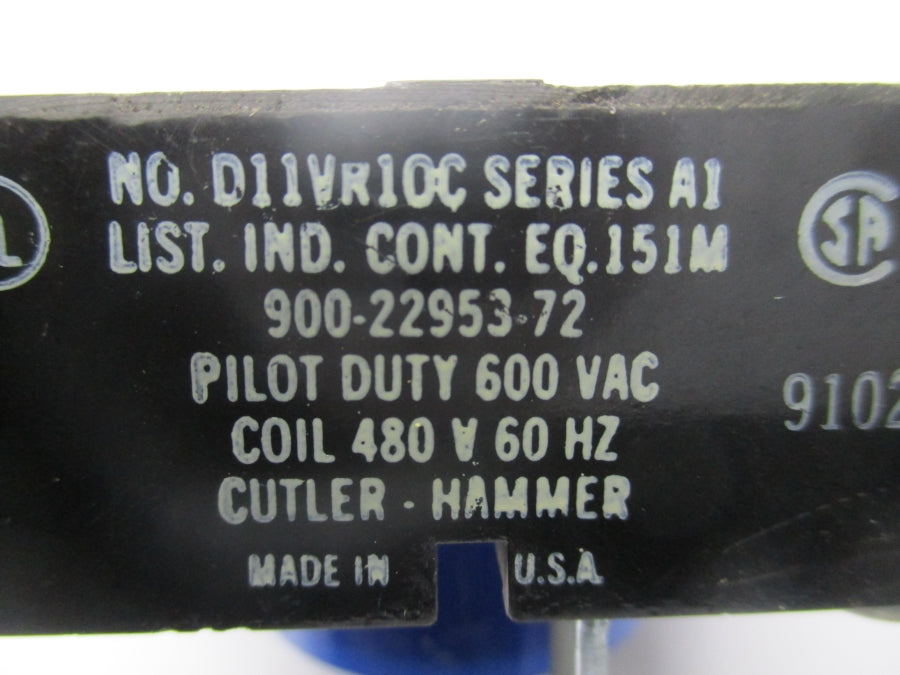 CUTLER-HAMMER D11VR10C SER. A1 480V NSNP