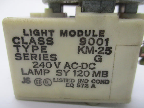 SQUARE D 9001KM-25 SER. G 240VAC/DC NSNP