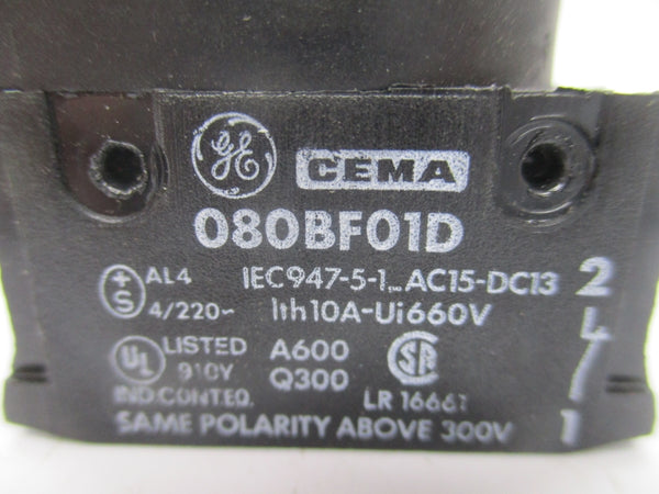 GENERAL ELECTRIC 080BF01D 660V 10A NSNP