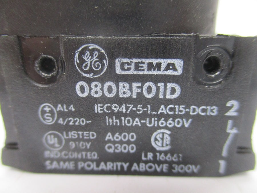 GENERAL ELECTRIC 080BF01D 660V 10A NSNP
