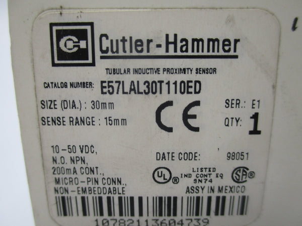 CUTLER-HAMMER E57LAL30T110ED SER. E1 10-50VDC NSMP