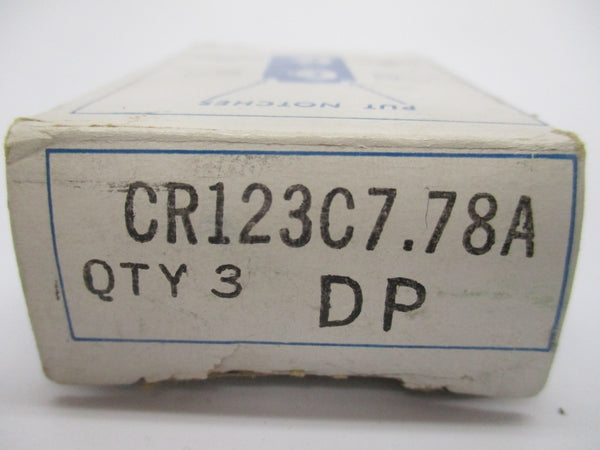 GENERAL ELECTRIC CR123C7.78A (PKG OF 3) NSMP