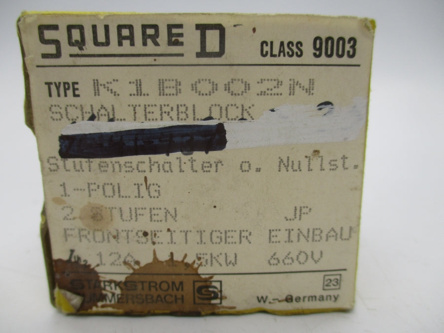 SQUARE D 9003K1B002N 660V 12A NSMP