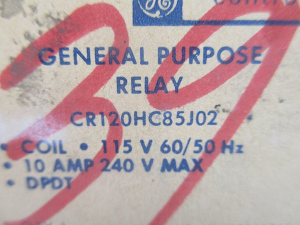 GENERAL ELECTRIC CR120HC85J02 115V 10A NSMP