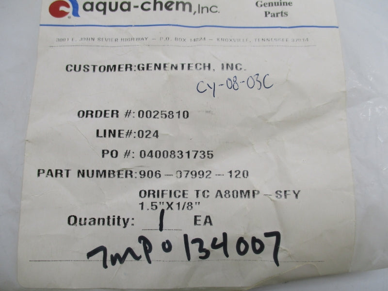 AQUA-CHEM 906-07992-120 NSMP