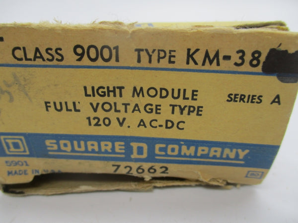 SQUARE D 9001KM-38 SER. A 120VAC/DC NSMP