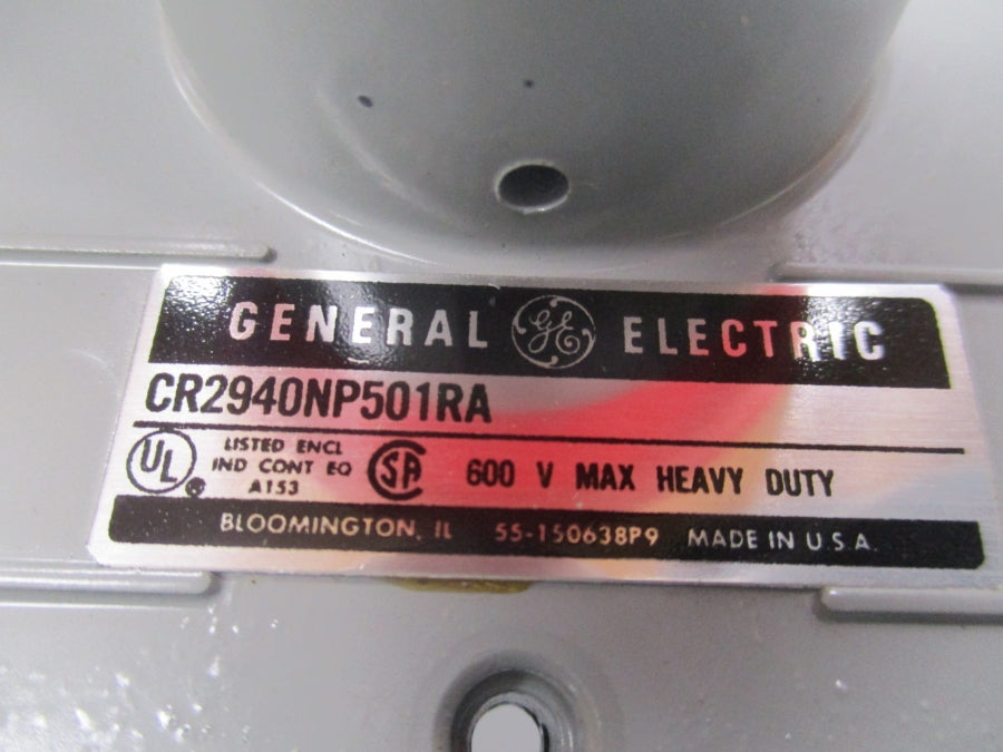 GENERAL ELECTRIC CR2940NP501RA 600V NSMP