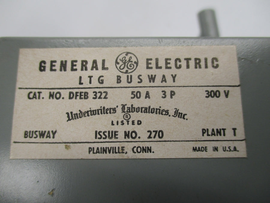 GENERAL ELECTRIC DFEB322 300V 50A NSNP