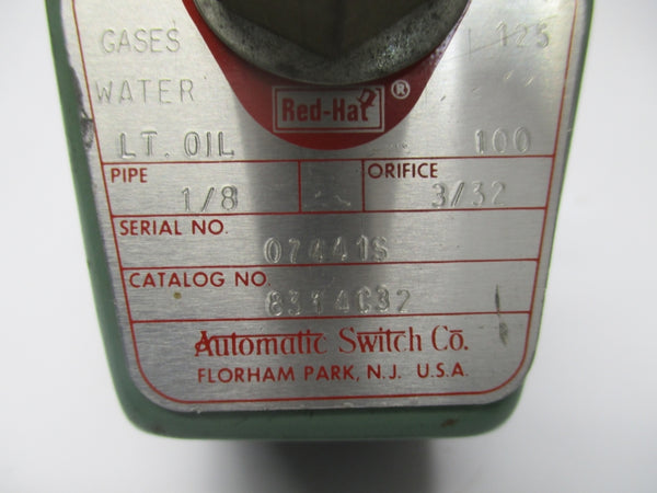 ASCO 8314C32 100/125PSI  1/8" UNMP