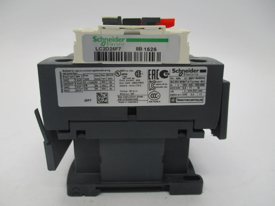 SCHNEIDER ELECTRIC LC2D25F7 110V 25A NSMP