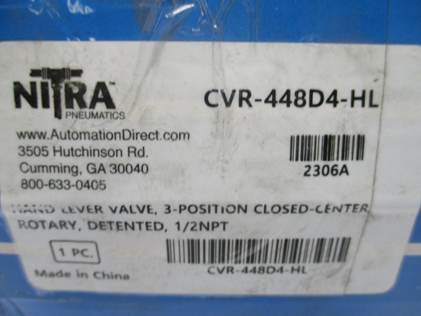 NITRA CVR-448D4-HL 0-145PSI NSMP