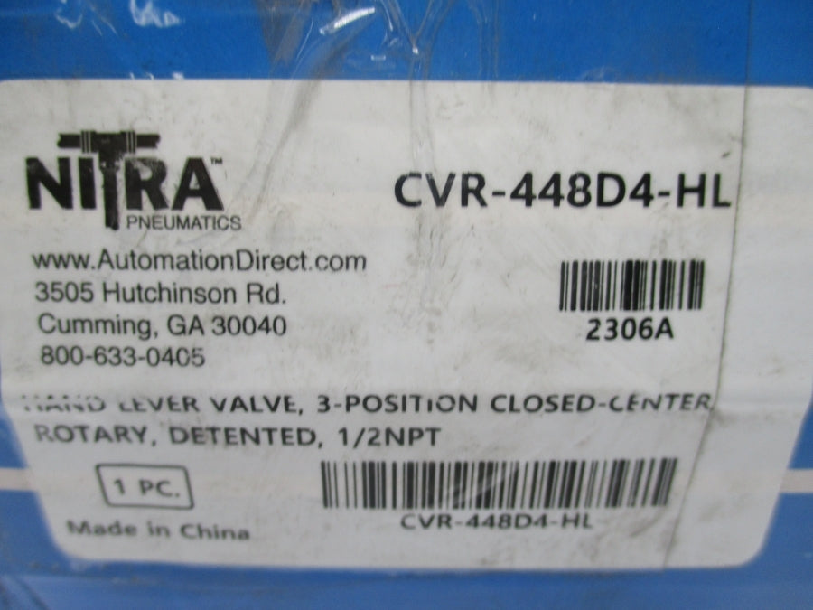 NITRA CVR-448D4-HL 0-145PSI NSMP