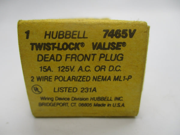 HUBBELL 7465V 125VAC/DC 15A NSMP