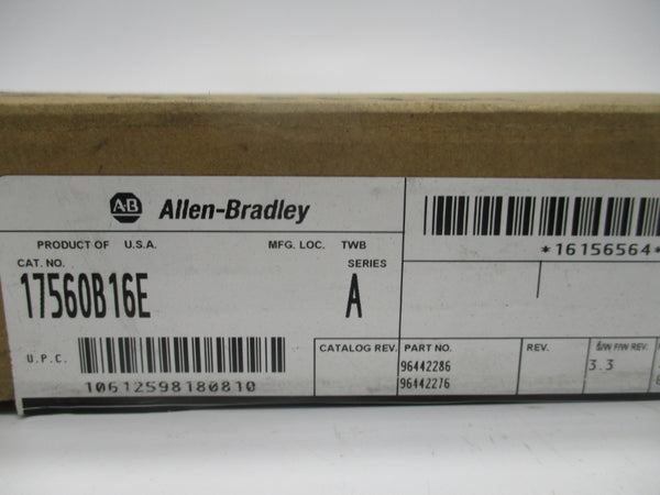 ALLEN BRADLEY 1756-OB16E SER. A 10-31.2VDC 1A F/W 3.3 NSMP