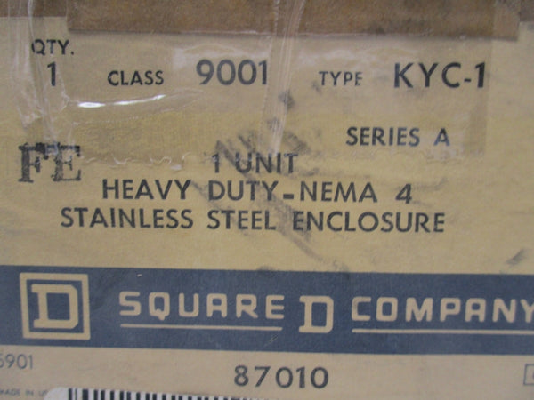 SQUARE D 9001KYC-1 SER. A 600VAC NSMP