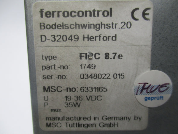 FERRO CONTROL D-32049 19-36VDC UNMP