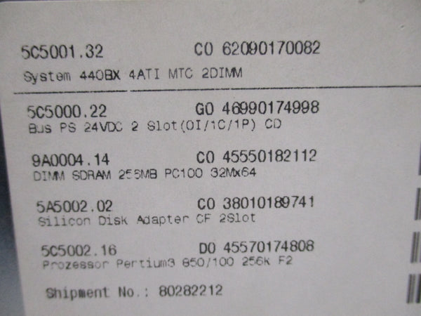 B&R 5C5001.32 440BX 24VDC NSNP