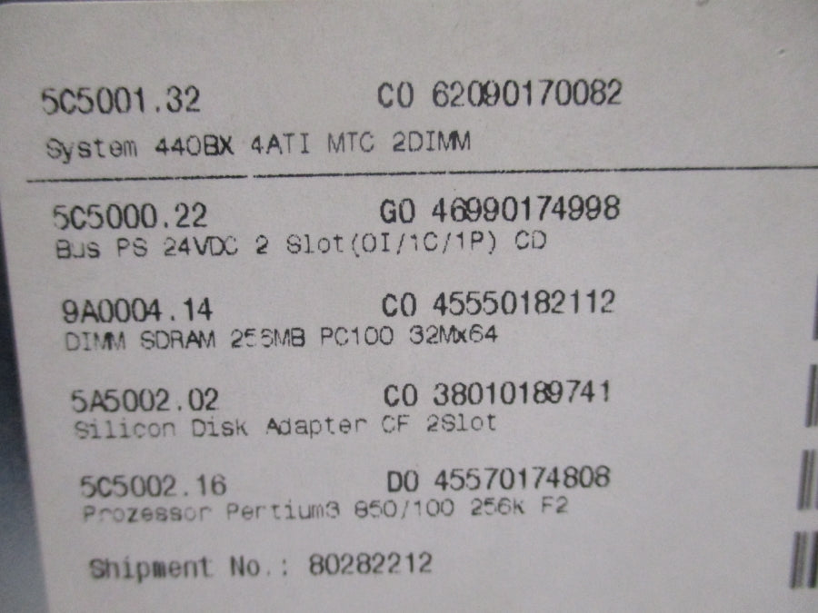 B&R 5C5001.32 440BX 24VDC NSNP