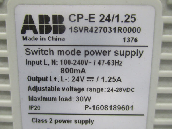 ABB CP-E24/1.25 1SVR427031R0000 100-240V 1.25A NSNP