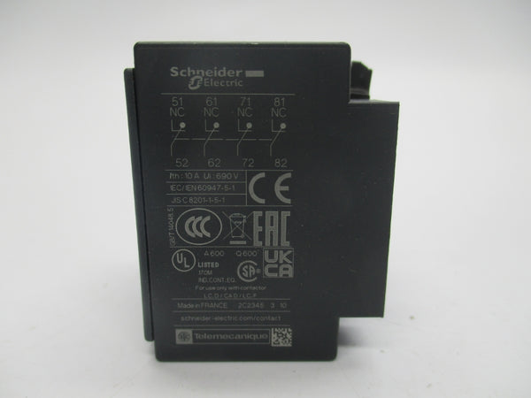 SCHNEIDER ELECTRIC LADN04 690V 10A (GREEN) NSMP