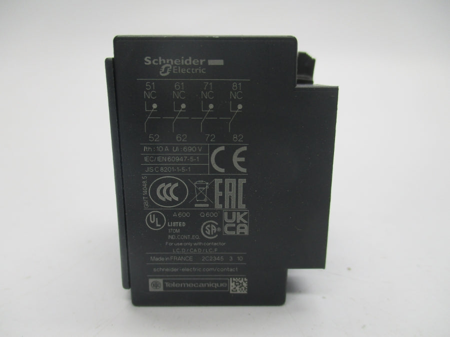 SCHNEIDER ELECTRIC LADN04 690V 10A (GREEN) NSMP
