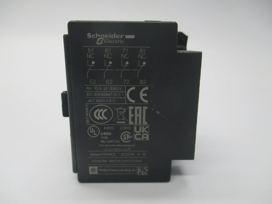 SCHNEIDER ELECTRIC LADN04 690V 10A (GREEN) NSNP