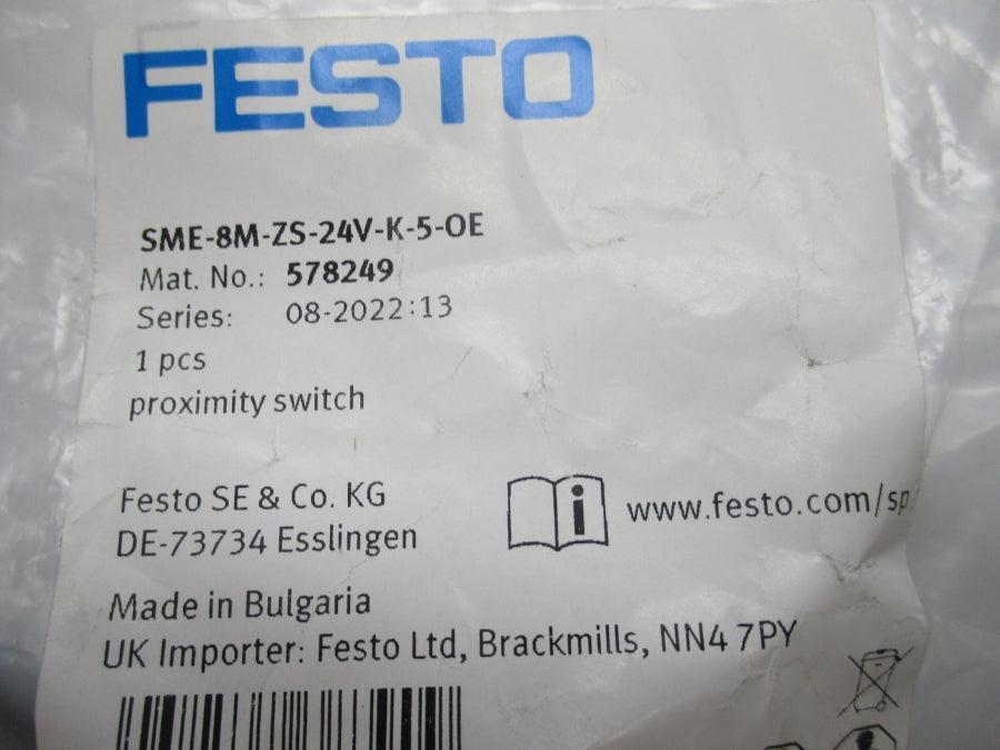 FESTO SME-8M-ZS-24V-K-5-0E 578249 NSMP