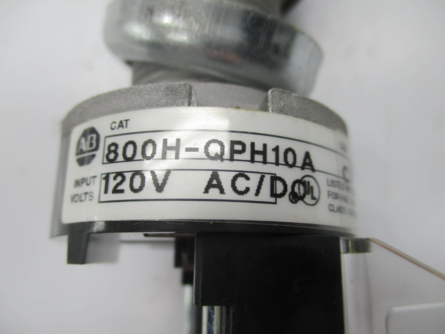 ALLEN BRADLEY 800H-QPH10A SER. C 120VAC/DC NSNP