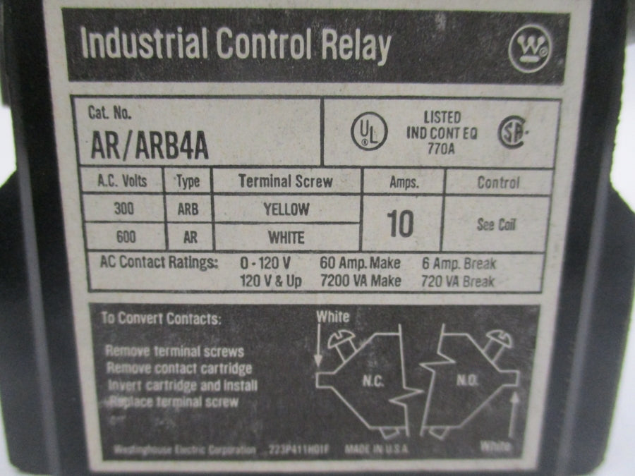 WESTINGHOUSE AR/ARB4A 440/480V 10A NSNP